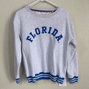 Gray Florida Sweatshirt with Blue Accents